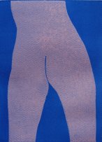 Pink torso on blue